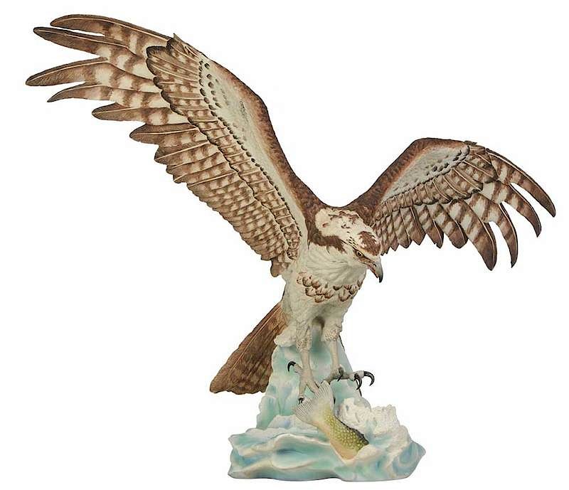 Appraisal: Large Scale Boehm Osprey with Case American late th century