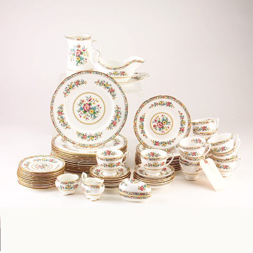 Appraisal: Coalport Ming Rose pattern dinner service pieces including five-piece place