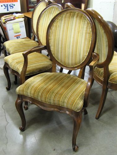 Appraisal: A SET OF SIX VICTORIAN STYLE DINING CHAIRS White Furniture