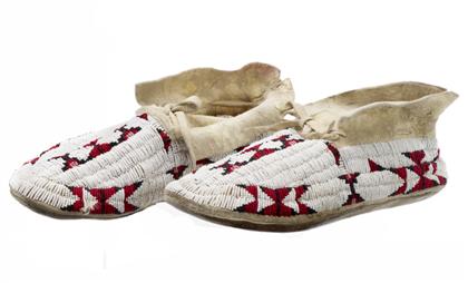 Appraisal: Pair of beaded moccasinsnorthern plains indians early th century