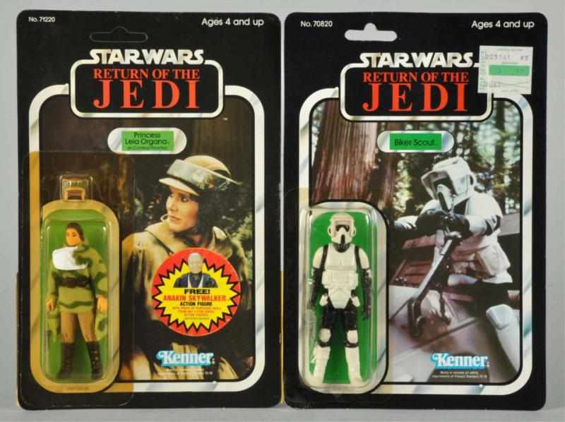 Appraisal: Lot of Star Wars Carded Figures Description Return of the