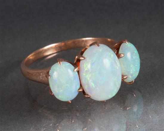 Appraisal: Lady's gold and opal ring size Estimate - Any condition