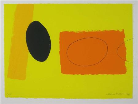 Appraisal: WILHELMINA BARNS-GRAHAM SCOTTISH - ORANGES AND LEMONS PLAYING GAMES Silkscreen