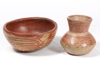 Appraisal: lot of Pre- Columbian group comprising small tripod bowls Meso-America