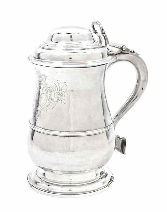 Appraisal: A George III Silver Tankard John Deacon London having a