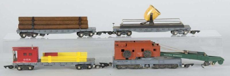 Appraisal: Lot of American Flyer S-Gauge Train Cars Description All freight