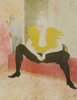 Appraisal: AFTER HENRI DE TOULOUSE-LAUTREC French - La Clownesse Assise from