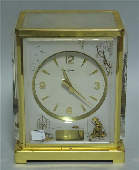 Appraisal: JAEGER-LE COULTRE ATMOS MANTEL CLOCK Chinoiserie decoration - h w