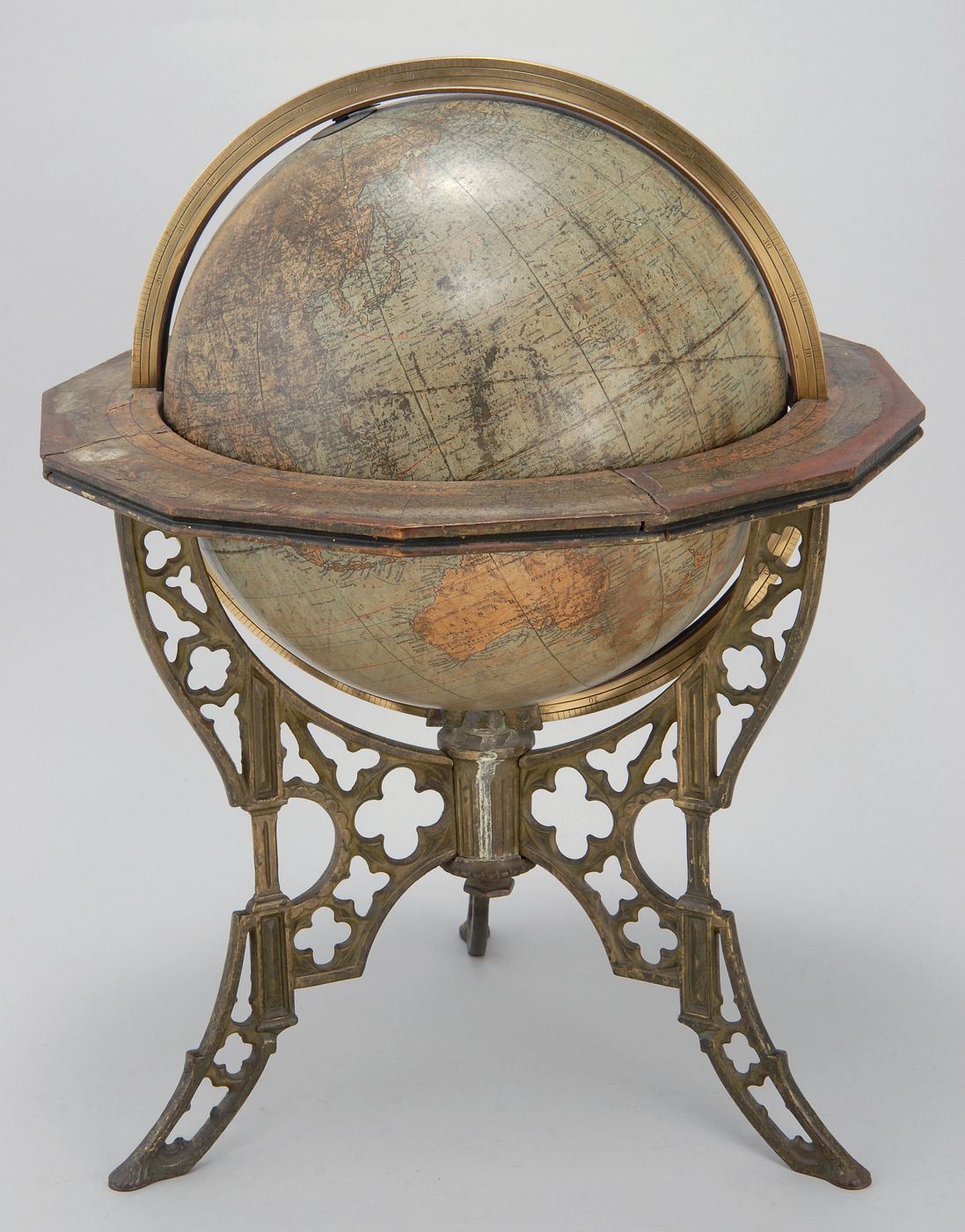 Appraisal: ANDREWS TERRESTRIAL GLOBE Chicago On metal base Diameter Height of