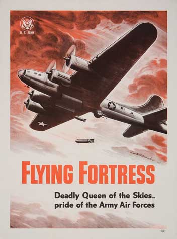 Appraisal: EARLE B WINSLOW - FLYING FORTRESS x inches x cm