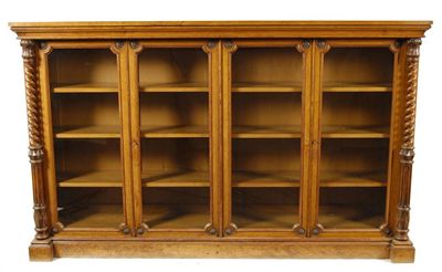 Appraisal: Ensuite to the previous lot A Victorian oak bookcase by