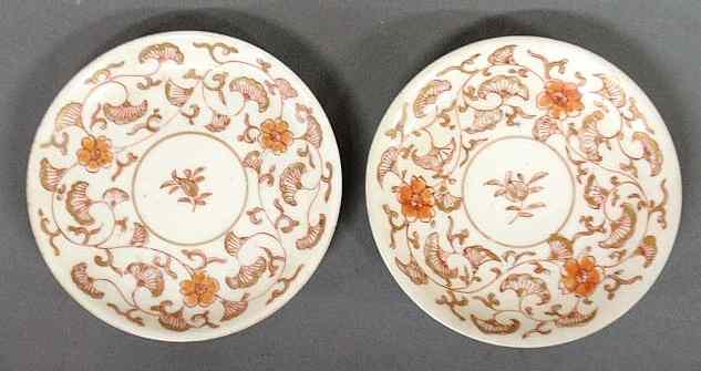 Appraisal: Two small Kangxi porcelain plates th c dia each