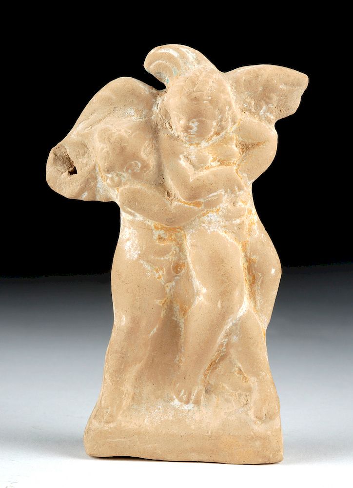 Appraisal: Roman Terracotta Figure - Playful Cherubs Roman Imperial Period ca