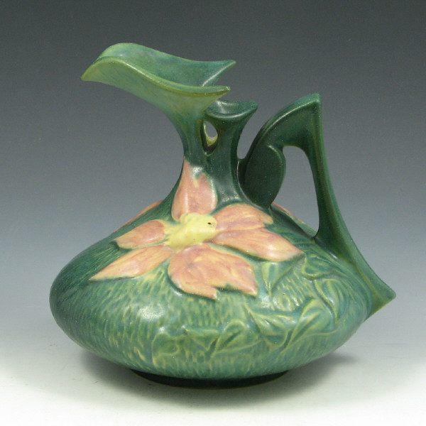 Appraisal: Roseville Clematis - Ewer - Mint Roseville Clematis ewer in