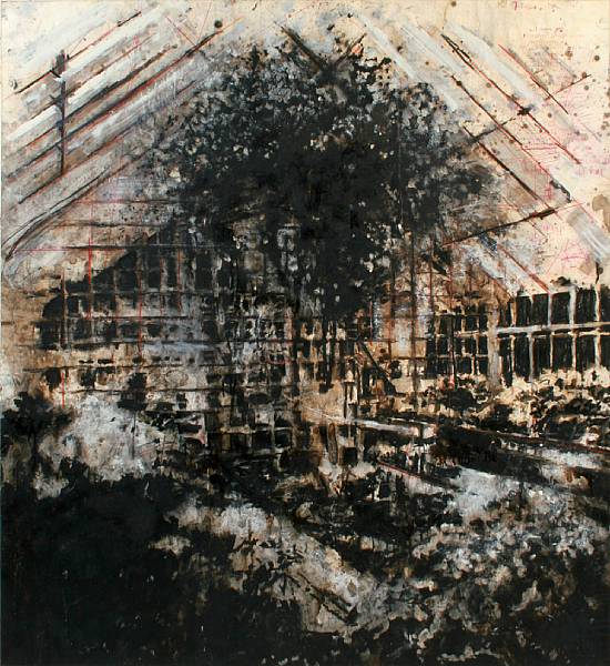 Appraisal: Gabriel Rivera American born Greenhouse signed and titled 'GABRIEL RIVERA'