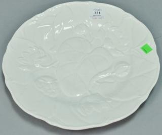 Appraisal: Set of eighteen Bordallo Pinheiro Majolica plates large white glazed