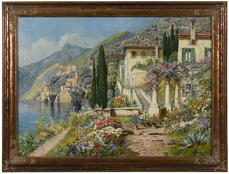 Appraisal: Alois Arneggar Austrian The Coast of Capri signed lower right