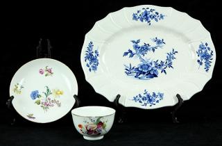 Appraisal: lot of Hague porcelain teabowl and saucer circa having a