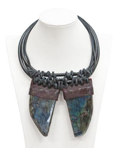 Appraisal: Artisan one-of-a-kind wearable art statement necklace Anothai Hansen Thailand New