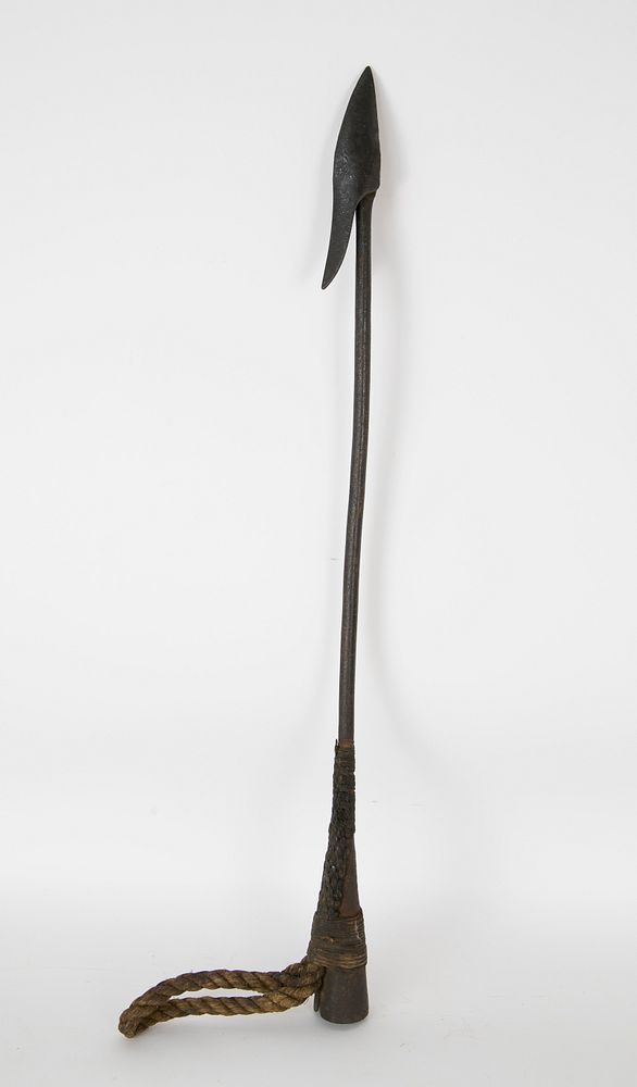 Appraisal: Wrought Iron Grommet Toggle Whaling Harpoon circa Wrought Iron Grommet