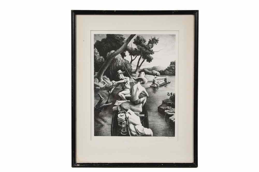 Appraisal: LITHO - 'Down the River' by Thomas Hart Benton MO