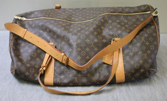 Appraisal: Vintage Louis Vuitton Leather Hold All From an East th