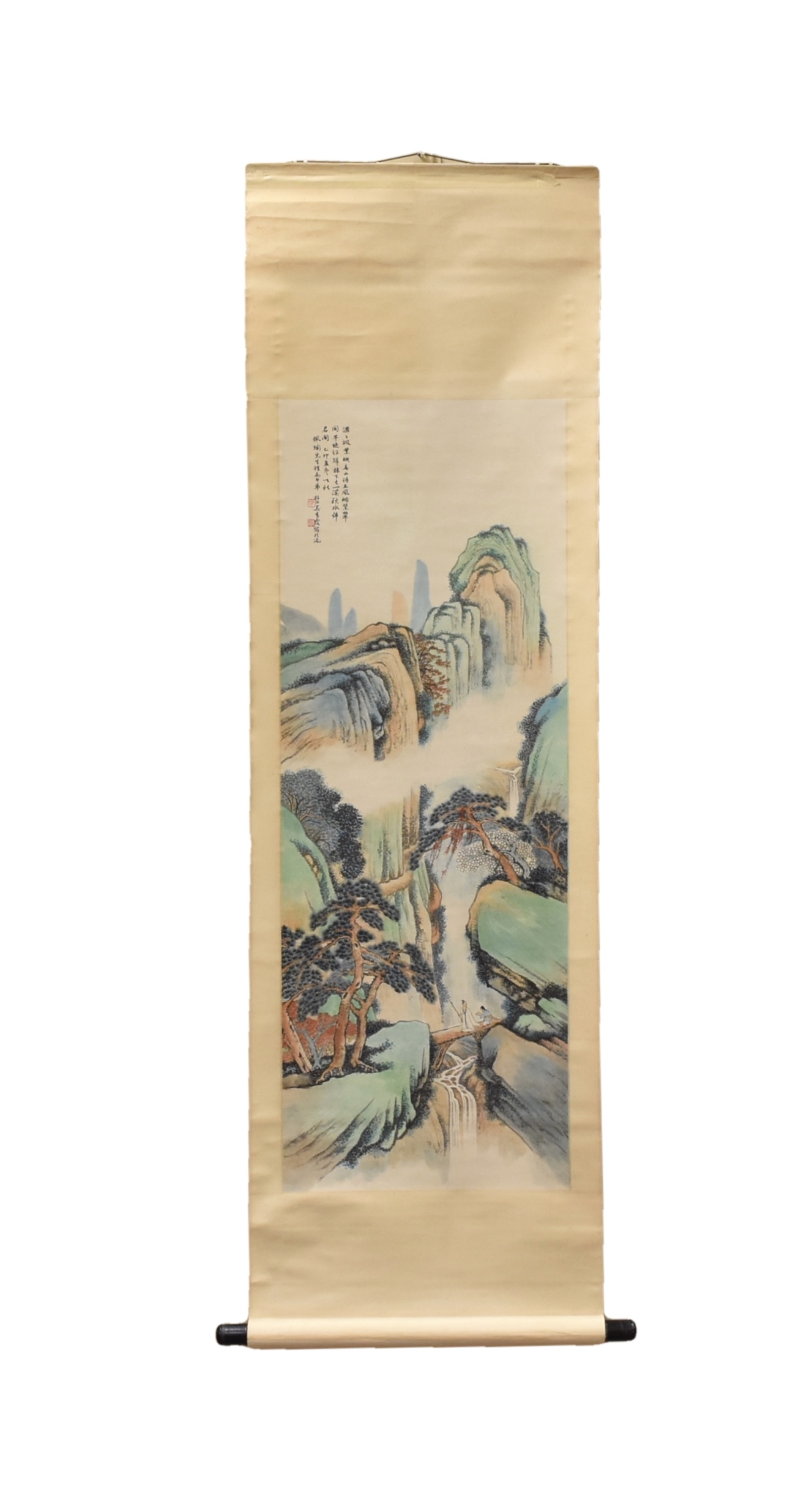 Appraisal: CHINESE PAINTING OF LANDSCAPE WU QINGXIA Signed Wu QingXia -