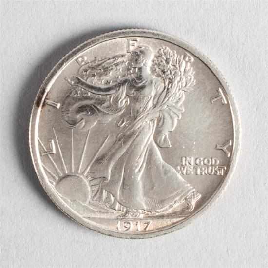 Appraisal: United States Walking Liberty silver half dollar MS- Estimate -