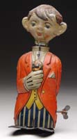 Appraisal: GERMAN BASHFUL GROOM TIN WINDUP A very unusual toy that