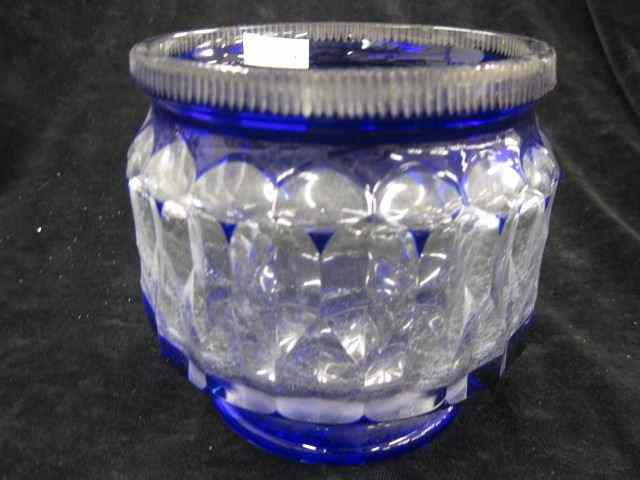 Appraisal: Cobalt Cut-to-Clear Vase ''