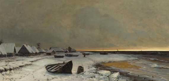 Appraisal: KLEVER JULIUS SERGISU VON Dorpat - St Petersburg Winter landscape