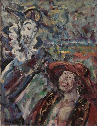 Appraisal: MARIAN KRATOCHWIL Polish - Don Quixote and Sancho London oils