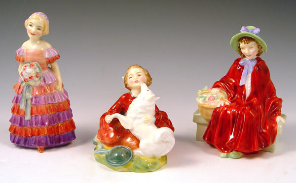 Appraisal: ROYAL DOULTON FIGURINES To include The Little Bridesmaid '' Home