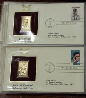 Appraisal: lot of albums Gold Stamp Replicas including hundreds of First