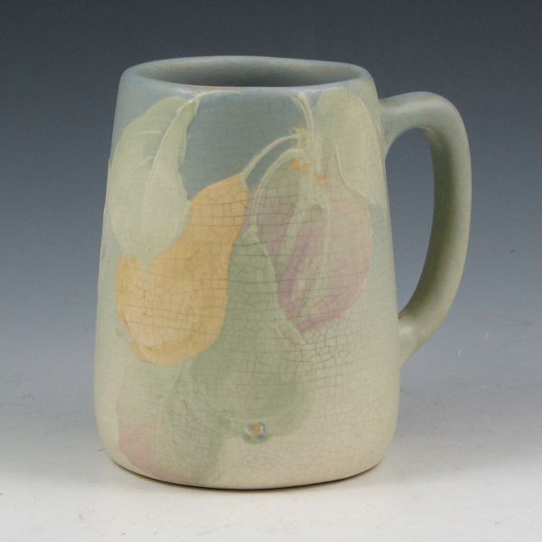 Appraisal: Weller Hudson Light mug with pear decoration Marked WELLER in