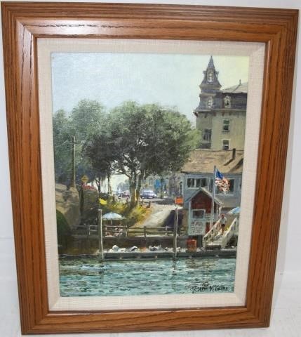 Appraisal: JOSEPH MCGURL BORN MA OIL PAINTING ONARTIST'S BOARD DEPICTING A