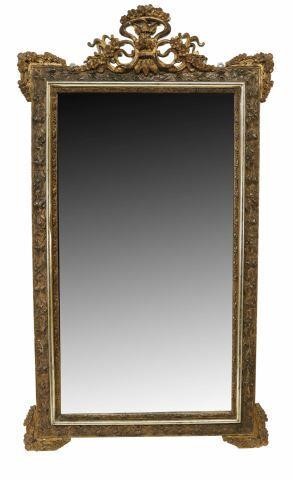 Appraisal: French Louis XVI style giltwood wall mirror early th c