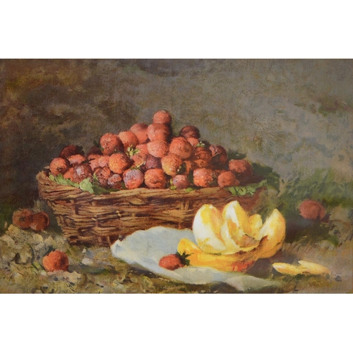 Appraisal: A pair of late Victorian or Edwardian chromolithographs of fruit