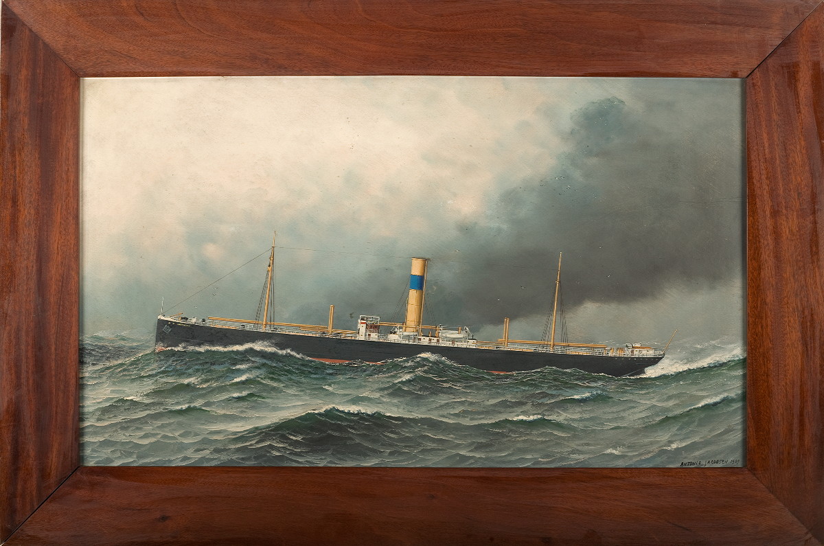 Appraisal: ANTONIO JACOBSEN AMERICAN - THE STEAMSHIP quot ARIZONAN quot IN