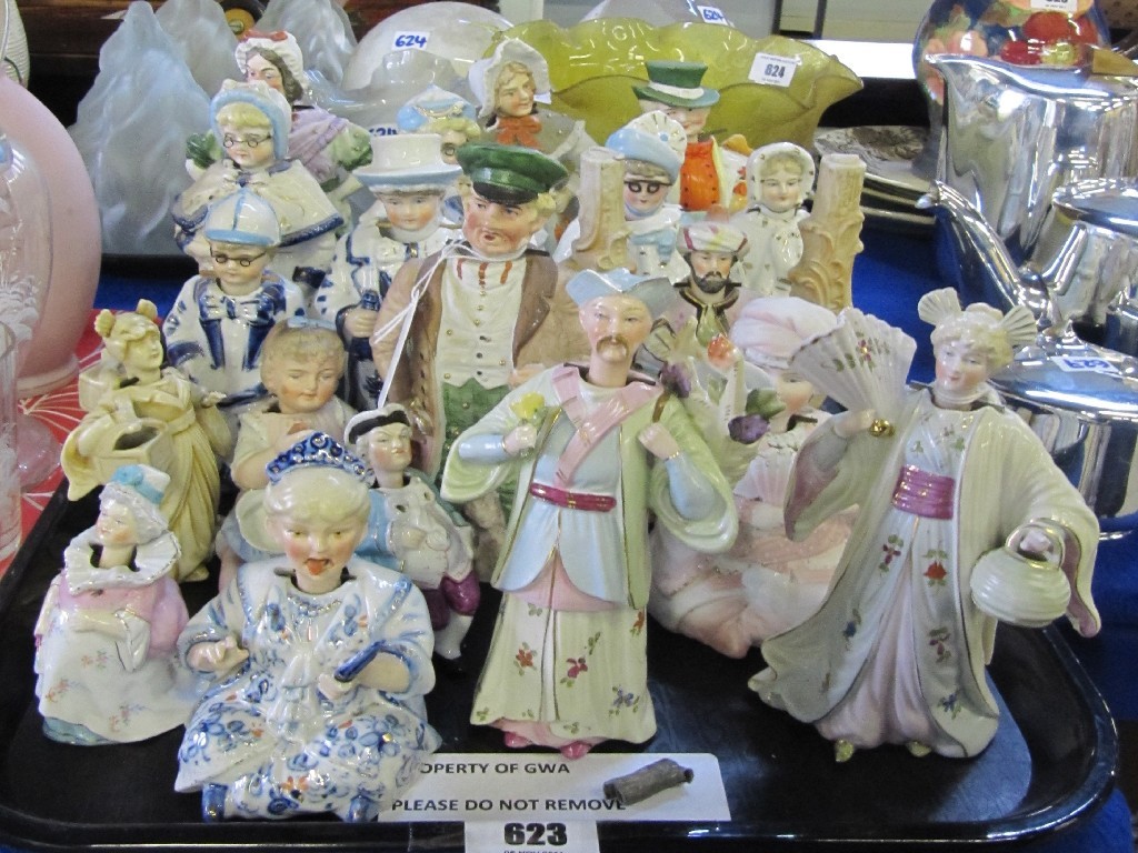 Appraisal: Nineteen assorted Continental nodding figures