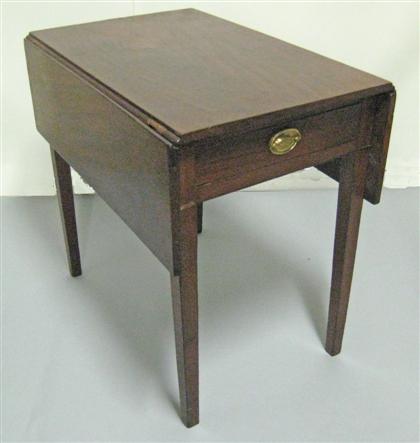 Appraisal: Mahogany inlaid Pembroke table philadelphia circa - Having a rectangular