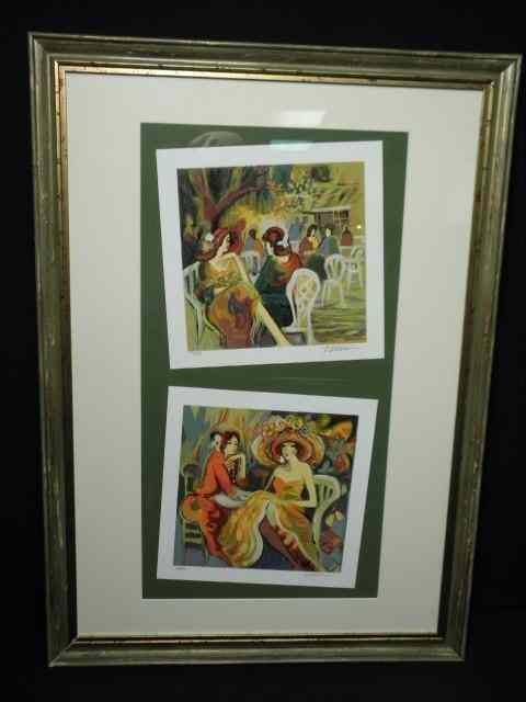 Appraisal: Two Isaac Maimon limited edition serigraphs Both framed and matted