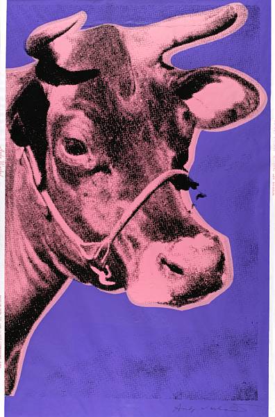 Appraisal: Andy Warhol American - Cow F S II A Screenprint