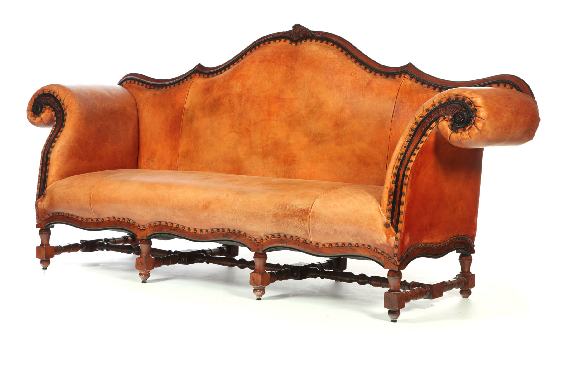 Appraisal: ROCOCO-STYLE SOFA Ralph Lauren collection by Henredon th century hardwood