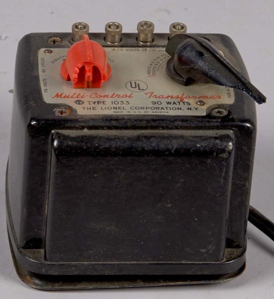 Appraisal: Lionel Corporation Multi-Control Transformer Type watts The red knob is