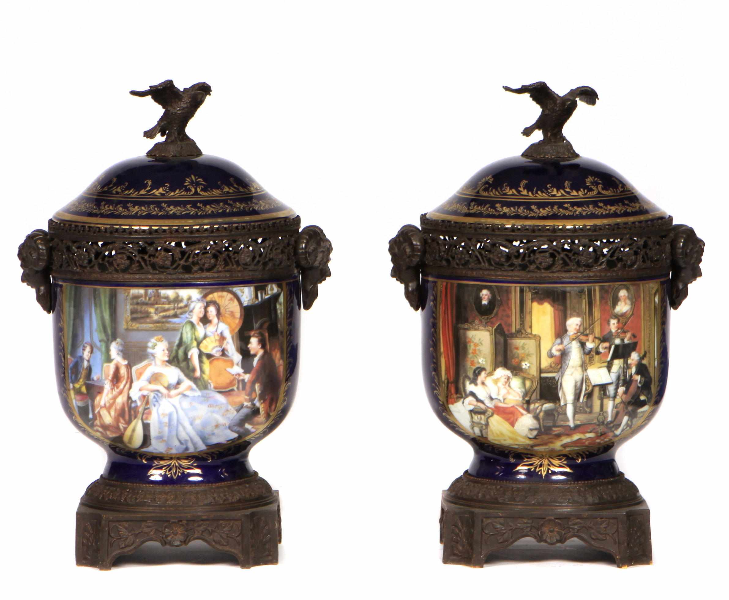 Appraisal: Property of various owners A pair of Louis XV style