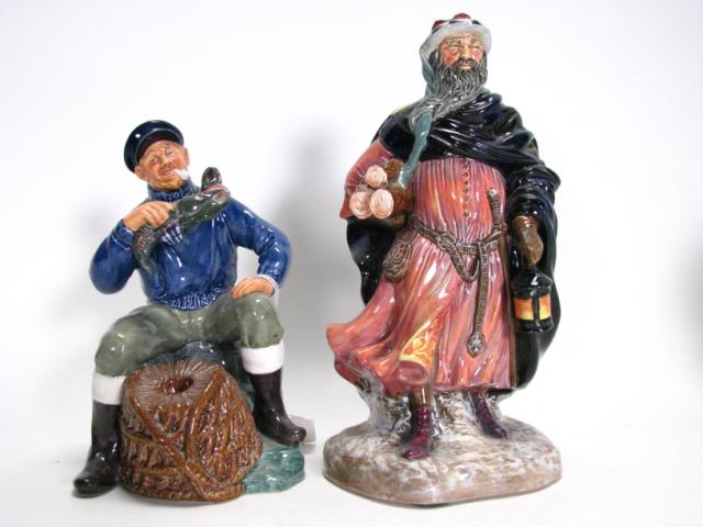 Appraisal: Two Royal Doulton figurines including The Lobster Man and Good