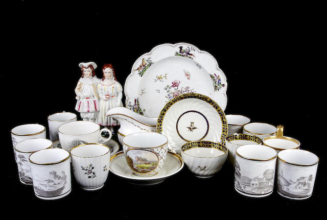 Appraisal: A group of English porcelain th and th century Including