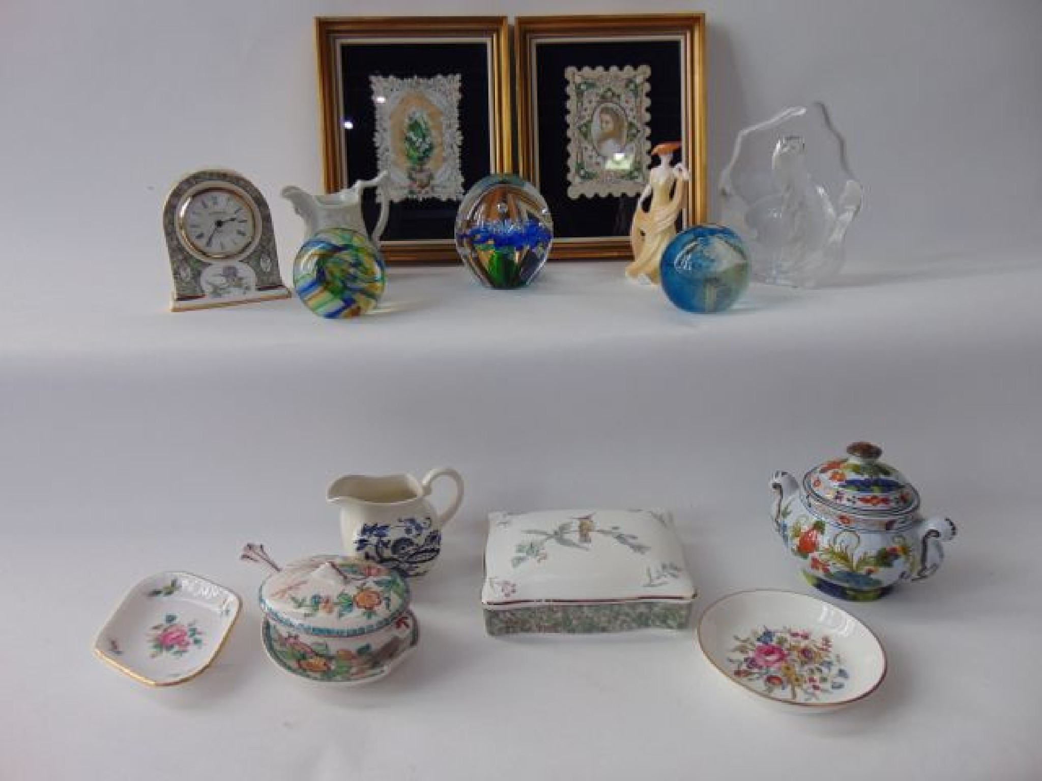 Appraisal: A collection of ceramics and glassware including a Coalport figure