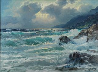 Appraisal: Painting Alexander Dzigurski Alexander Dzigurski American - Big Sur Coast